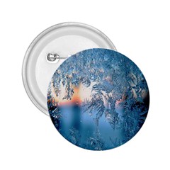 Frost Winter Morning Snow Season White Holiday 2 25  Buttons by artworkshop