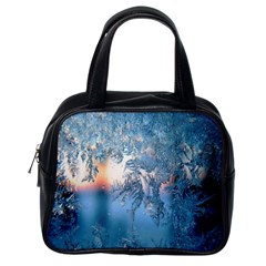 Frost Winter Morning Snow Season White Holiday Classic Handbag (one Side) by artworkshop