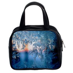 Frost Winter Morning Snow Season White Holiday Classic Handbag (two Sides) by artworkshop