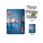 Frost Winter Morning Snow Season White Holiday Playing Cards 54 Designs (Mini) Front - Heart3