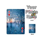 Frost Winter Morning Snow Season White Holiday Playing Cards 54 Designs (Mini) Front - Diamond3