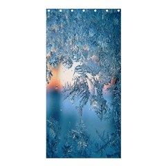 Frost Winter Morning Snow Season White Holiday Shower Curtain 36  X 72  (stall) 