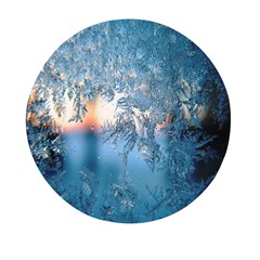 Frost Winter Morning Snow Season White Holiday Mini Round Pill Box (pack Of 5) by artworkshop