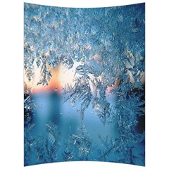 Frost Winter Morning Snow Season White Holiday Back Support Cushion by artworkshop