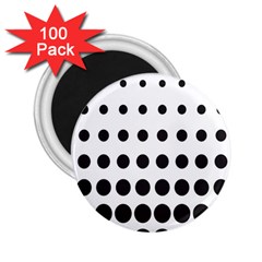 Halftone Pattern Dot Modern Retro Texture Circle 2 25  Magnets (100 Pack)  by artworkshop