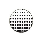 Halftone Pattern Dot Modern Retro Texture Circle Hat Clip Ball Marker Front