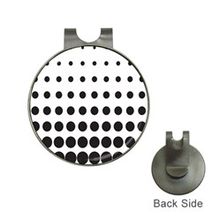 Halftone Pattern Dot Modern Retro Texture Circle Hat Clips With Golf Markers by artworkshop