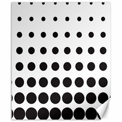 Halftone Pattern Dot Modern Retro Texture Circle Canvas 8  X 10  by artworkshop