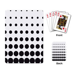 Halftone Pattern Dot Modern Retro Texture Circle Playing Cards Single Design (rectangle)