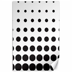 Halftone Pattern Dot Modern Retro Texture Circle Canvas 24  X 36  by artworkshop