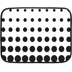 Halftone Pattern Dot Modern Retro Texture Circle Fleece Blanket (mini) by artworkshop