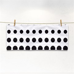 Halftone Pattern Dot Modern Retro Texture Circle Hand Towel by artworkshop