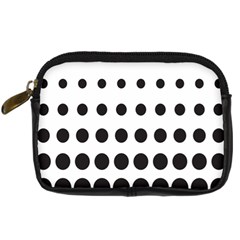 Halftone Pattern Dot Modern Retro Texture Circle Digital Camera Leather Case by artworkshop