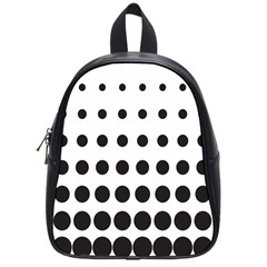 Halftone Pattern Dot Modern Retro Texture Circle School Bag (small) by artworkshop