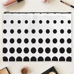 Halftone Pattern Dot Modern Retro Texture Circle Cosmetic Bag (xxxl) by artworkshop