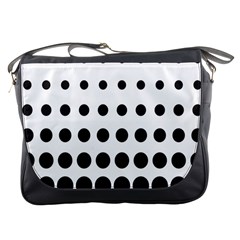 Halftone Pattern Dot Modern Retro Texture Circle Messenger Bag by artworkshop