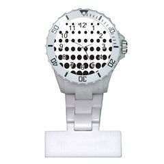 Halftone Pattern Dot Modern Retro Texture Circle Plastic Nurses Watch by artworkshop