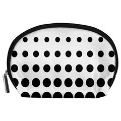 Halftone Pattern Dot Modern Retro Texture Circle Accessory Pouch (large) by artworkshop