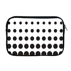 Halftone Pattern Dot Modern Retro Texture Circle Apple Macbook Pro 17  Zipper Case by artworkshop