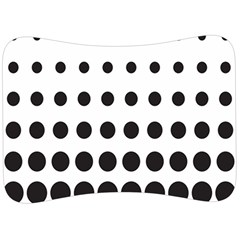 Halftone Pattern Dot Modern Retro Texture Circle Velour Seat Head Rest Cushion by artworkshop