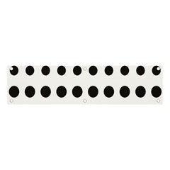 Halftone Pattern Dot Modern Retro Texture Circle Banner And Sign 4  X 1 