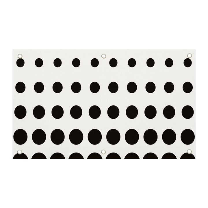 Halftone Pattern Dot Modern Retro Texture Circle Banner and Sign 5  x 3 