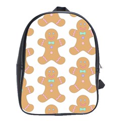 Happy Birthday Pattern Christmas Biscuits Pastries School Bag (large) by artworkshop