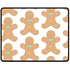 Happy Birthday Pattern Christmas Biscuits Pastries Fleece Blanket (medium) 