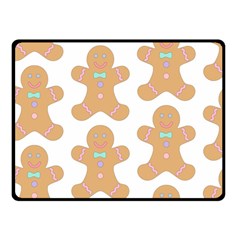 Happy Birthday Pattern Christmas Biscuits Pastries Double Sided Fleece Blanket (small)  by artworkshop