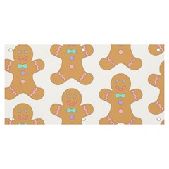 Happy Birthday Pattern Christmas Biscuits Pastries Banner And Sign 6  X 3  by artworkshop