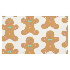 Happy Birthday Pattern Christmas Biscuits Pastries Banner And Sign 7  X 4  by artworkshop