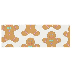 Happy Birthday Pattern Christmas Biscuits Pastries Banner And Sign 12  X 4  by artworkshop