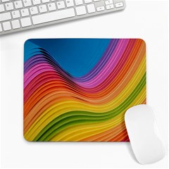  Rainbow Pattern Lines Large Mousepads by artworkshop