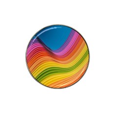  Rainbow Pattern Lines Hat Clip Ball Marker by artworkshop