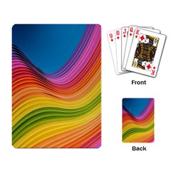  Rainbow Pattern Lines Playing Cards Single Design (rectangle) by artworkshop