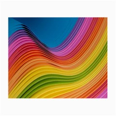  Rainbow Pattern Lines Small Glasses Cloth