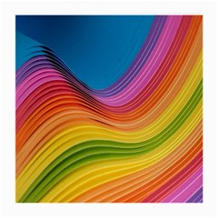  Rainbow Pattern Lines Medium Glasses Cloth (2 Sides) by artworkshop