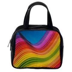  Rainbow Pattern Lines Classic Handbag (one Side) by artworkshop