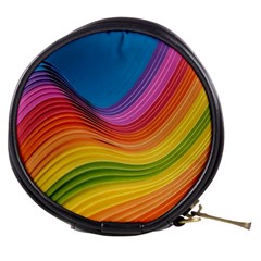  Rainbow Pattern Lines Mini Makeup Bag by artworkshop