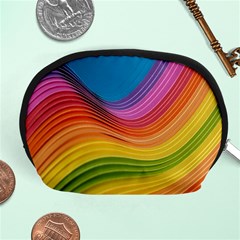  Rainbow Pattern Lines Accessory Pouch (medium) by artworkshop