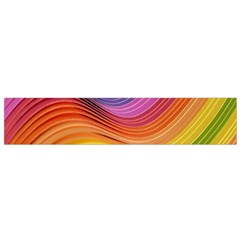  Rainbow Pattern Lines Small Flano Scarf by artworkshop