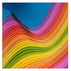  Rainbow Pattern Lines Square Satin Scarf (36  X 36 ) by artworkshop