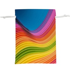  Rainbow Pattern Lines  Lightweight Drawstring Pouch (xl) by artworkshop