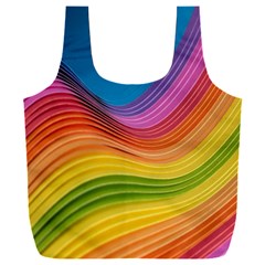  Rainbow Pattern Lines Full Print Recycle Bag (xxl) by artworkshop