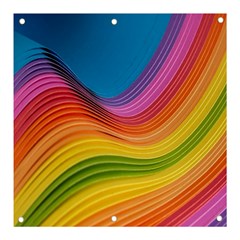  Rainbow Pattern Lines Banner And Sign 3  X 3  by artworkshop