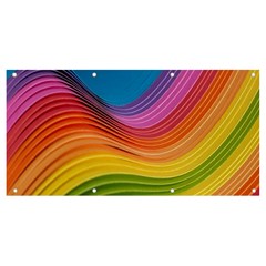  Rainbow Pattern Lines Banner And Sign 8  X 4  by artworkshop