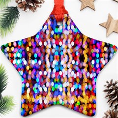 Abstract Background Blur Star Ornament (two Sides) by artworkshop