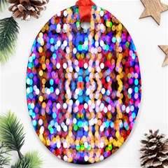 Abstract Background Blur Oval Ornament (two Sides) by artworkshop