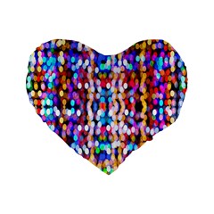 Abstract Background Blur Standard 16  Premium Heart Shape Cushions by artworkshop