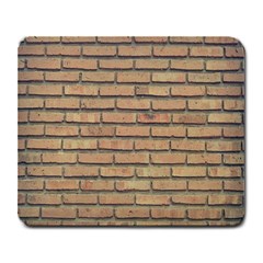 Bricks Wall Red  Large Mousepads by artworkshop